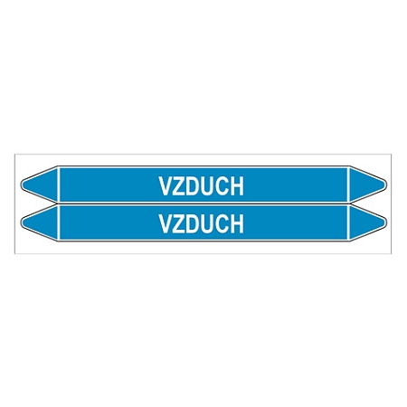 Značení potrubí, vzduch,2 ks, 450 × 52 mm